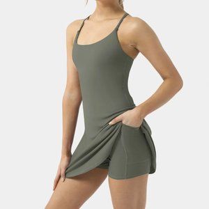 Halara Army Green Tennis Dress